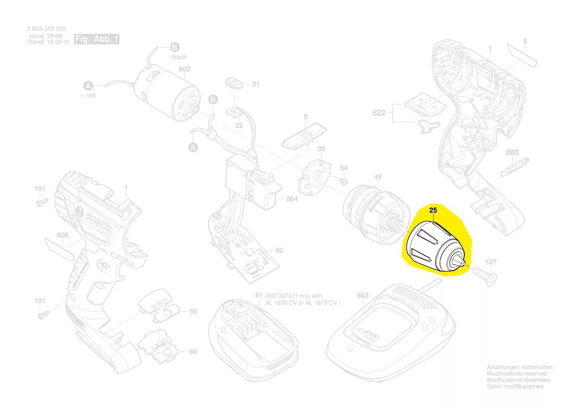 Mandrin à serrage rapide réf. 2 609 006 213 BOSCH